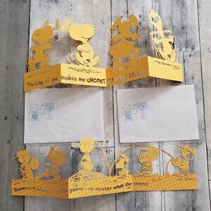 NWT - Hallmark Snoopy + Gang Laser Cut Fold out Cards (set of 2)